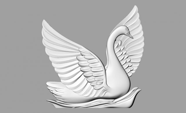 swan 3D 模型 .c4d .max .obj .3ds .fbx .stl .blend 