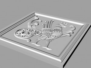 panel peacock 3D Model