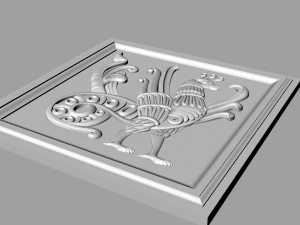 panel peacock 3D Model