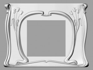 the portal of the fireplace Model 3D