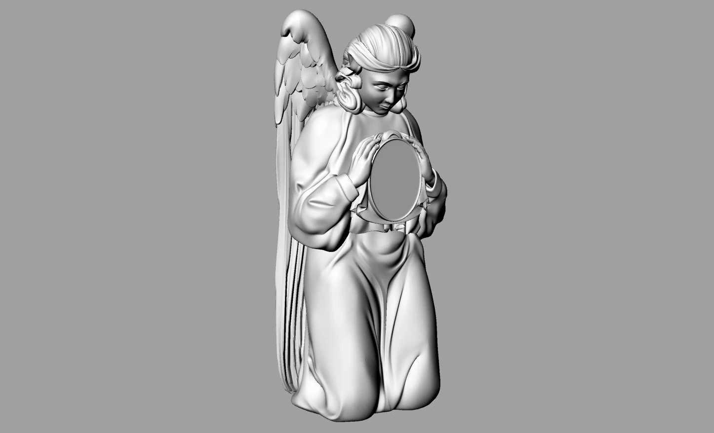 grieving angel 3D Model .c4d .max .obj .3ds .fbx .stl .blend 