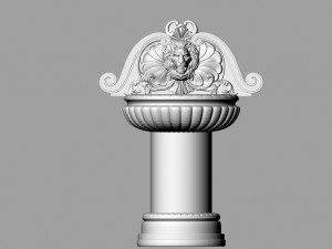 wall lion fountain 3D Model