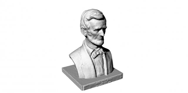 bust of lincoln 3Dモデル .c4d .max .obj .3ds .fbx .stl .blend 