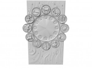 zodiac clock Modello 3D