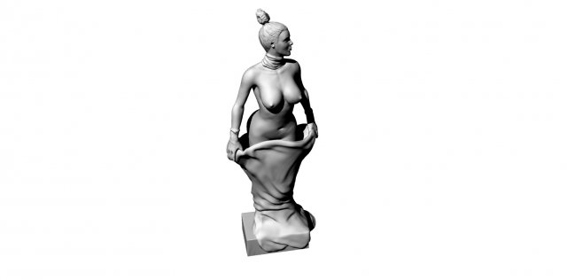 sculpture of a depraved lady Model 3D .c4d .max .obj .3ds .fbx .stl .blend 