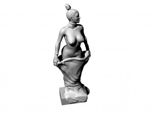 sculpture of a depraved lady Modelo 3D