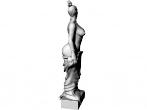sculpture of a depraved lady Model 3D