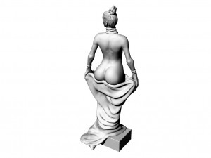 sculpture of a depraved lady Model 3D