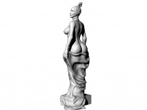 sculpture of a depraved lady Model 3D