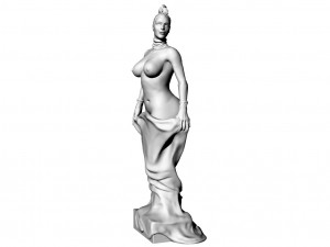 sculpture of a depraved lady Model 3D