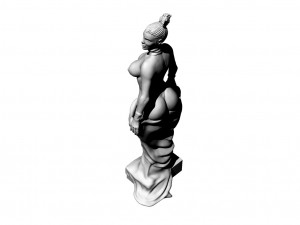 sculpture of a depraved lady Model 3D