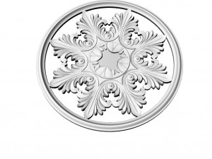 medallion stucco rosette 3D Model