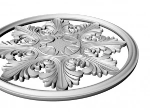 medallion stucco rosette 3D Model