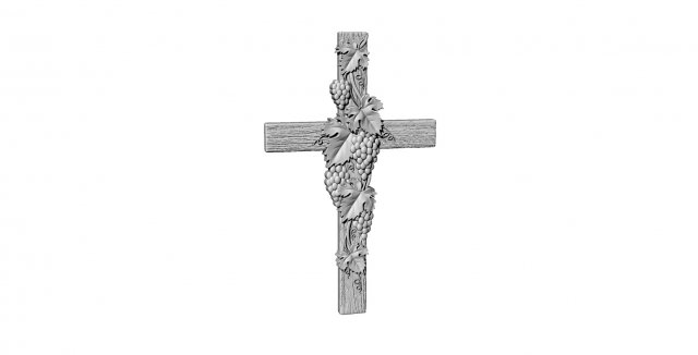 cross with a vine Model 3D .c4d .max .obj .3ds .fbx .stl .blend 