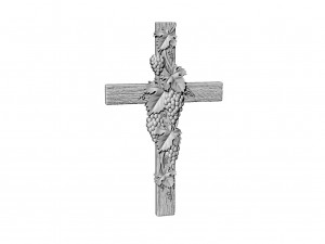 cross with a vine Modello 3D