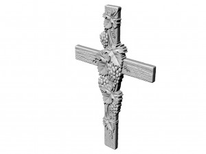 cross with a vine Model 3D