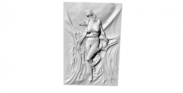 composition with a girl Modello 3D .c4d .max .obj .3ds .fbx .stl .blend 