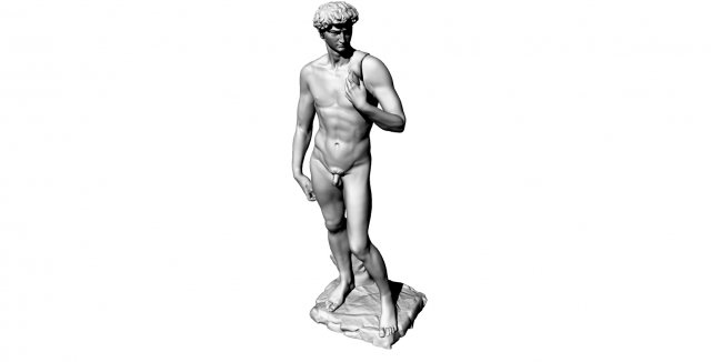 the sculpture michelangelos david 3D-Modell .c4d .max .obj .3ds .fbx .stl .blend 