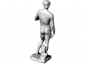 the sculpture michelangelos david 3D-Modell