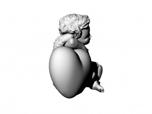 angel sculpture 3D 모델