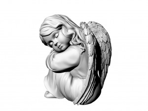 angel girl with wings Modelo 3D