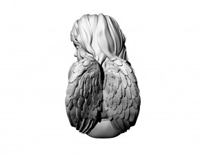 angel girl with wings Modelo 3D