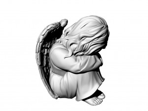 angel girl with wings Modelo 3D