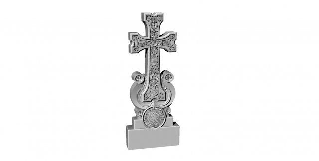 Khachkar cross 3D 모델 .c4d .max .obj .3ds .fbx .stl .blend 