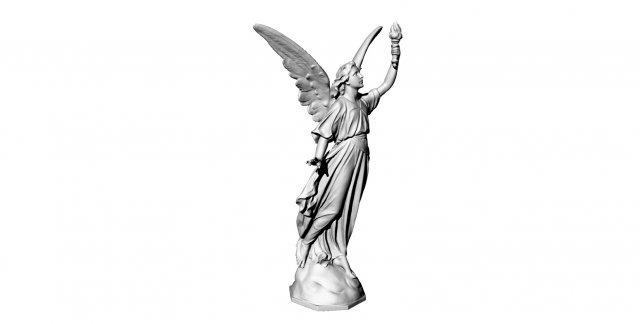 Sculpture girl 3D 模型 .c4d .max .obj .3ds .fbx .stl .blend