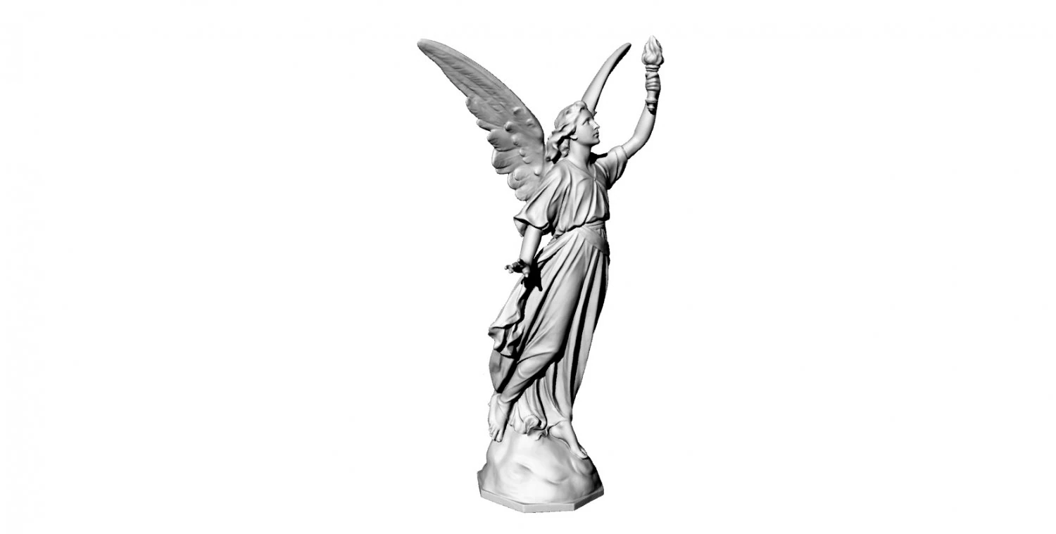 Sculpture girl 3D Model .c4d .max .obj .3ds .fbx .stl .blend