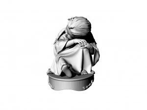 Angel sculpture 3D Model