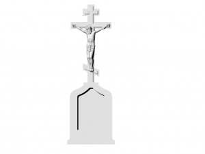 Monument with the crucifixion of Jesus Christ 3D Model