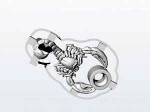 scorpio pendant Modello 3D