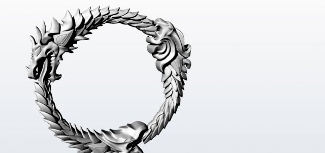 the ring of dragons 3D 模型 .c4d .max .obj .3ds .fbx .stl .blend 