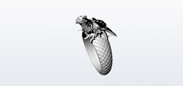 ring dragon 2 3D मॉडल .c4d .max .obj .3ds .fbx .stl .blend 