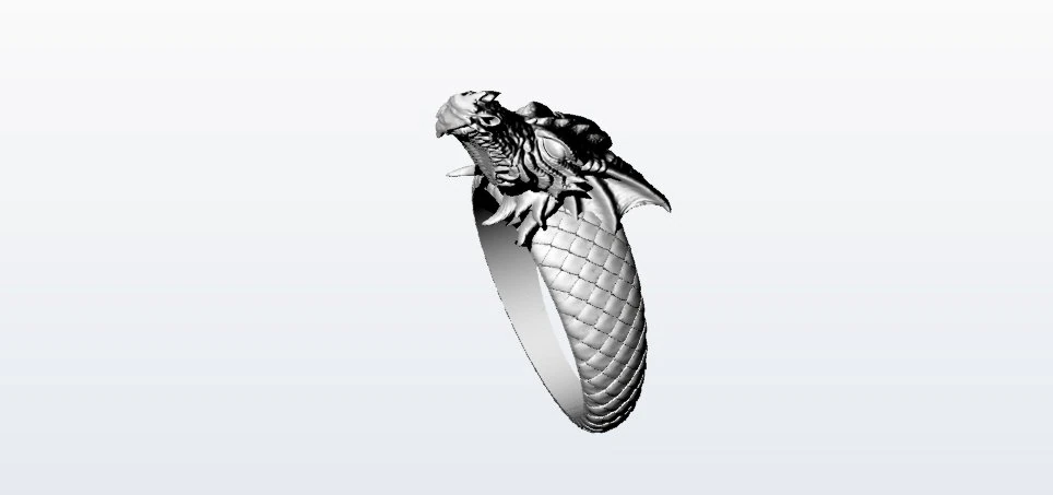 ring dragon 2 3D Model .c4d .max .obj .3ds .fbx .stl .blend