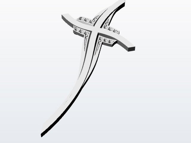 cross Model 3D .c4d .max .obj .3ds .fbx .stl .blend 