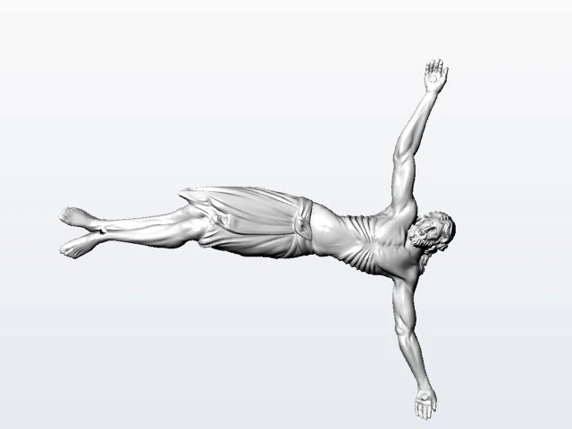 jesus crucifixion 3D Model .c4d .max .obj .3ds .fbx .stl .blend 