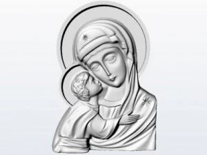 m&atilde;e e filho Modelo 3D