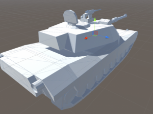 m1 abrams tank cartoon style 3D 模型