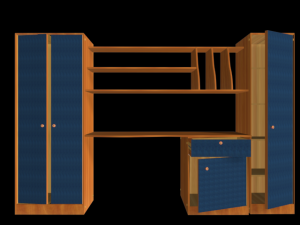 lolita bedroom kids desk 3D Model
