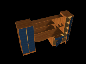 lolita bedroom kids desk 3D Model