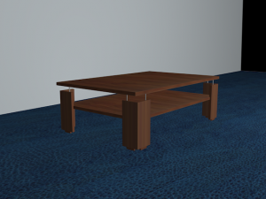 modern living room table 3D Model