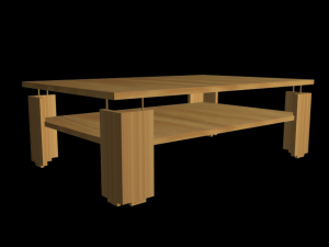 modern living room table 3D Model