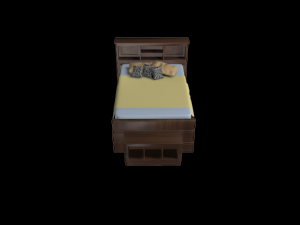modern bedroom set 3D Model