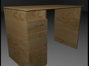 wooden table 3D Model