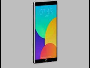 mobile phone meizu mx4 Modello 3D