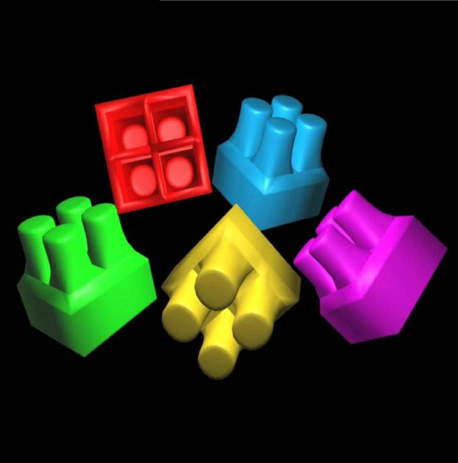 klocki Lego Model 3D .c4d .max .obj .3ds .fbx .stl .blend 