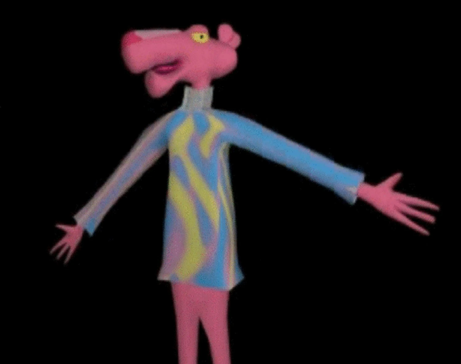 pink panther 3D Model .c4d .max .obj .3ds .fbx .stl .blend 