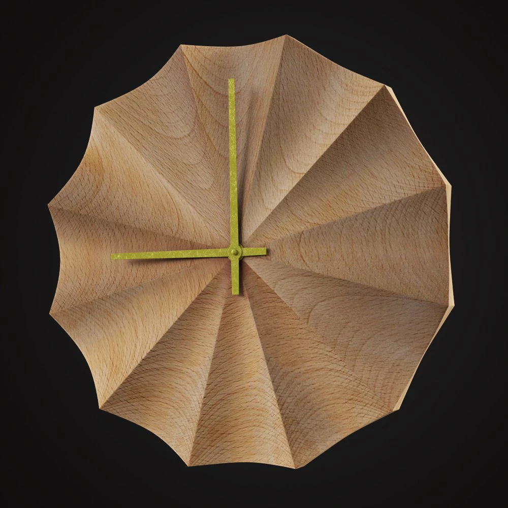 wooded clock do not disturb 3D Model .c4d .max .obj .3ds .fbx .stl .blend 